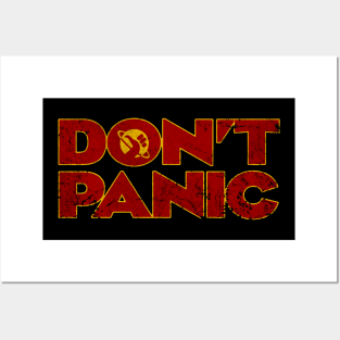 Don’t Panic - Disressed Posters and Art